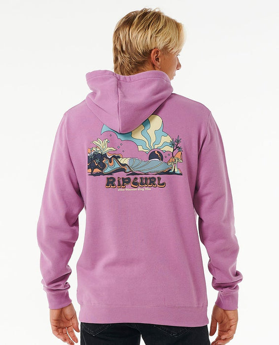 Rip Curl Mason Pipeliner Hooded Sweatshirt-Dusty Purple