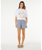 Rip Curl Beach Days Pinstripe Shorts-Dusty Blue