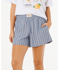 Rip Curl Beach Days Pinstripe Shorts-Dusty Blue