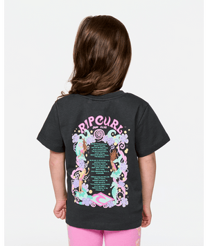 Rip Curl Toddler Sunshine Club Band Tee-Washed Black— Alternate View