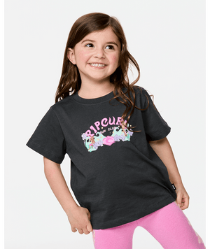 Rip Curl Toddler Sunshine Club Band Tee-Washed Black