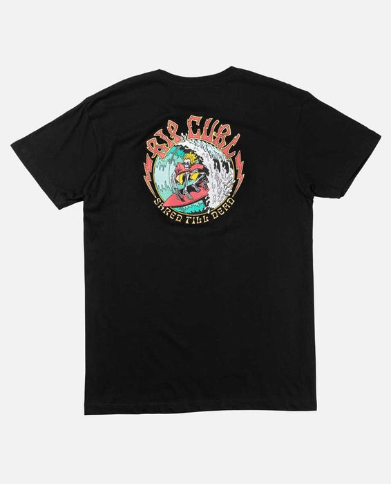 Rip Curl Shred  Tee-Black