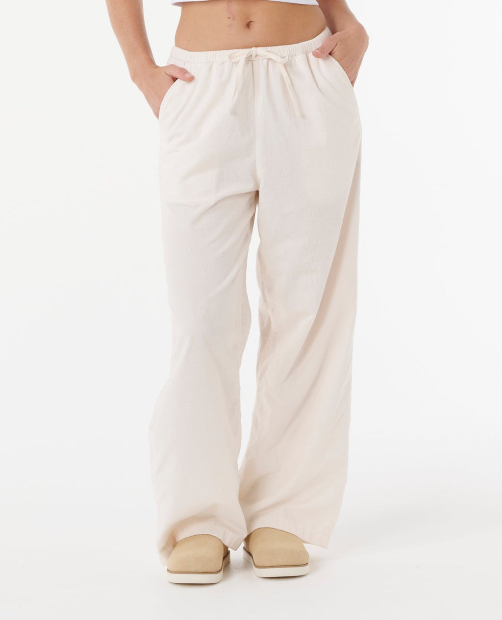 Rip Curl Keepsakes Washed Cord Pants-Stone