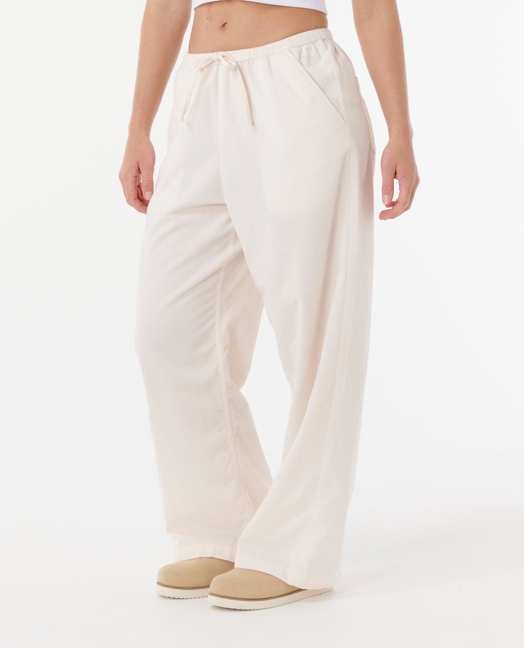 Rip Curl Keepsakes Washed Cord Pants-Stone