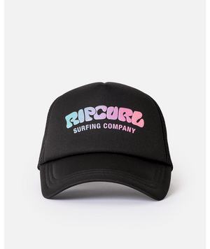 Rip Curl Surf Puff Trucker Hat-Black/Black