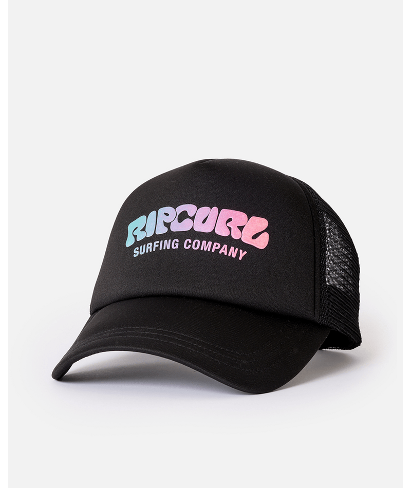 Rip Curl Surf Puff Trucker Hat-Black/Black