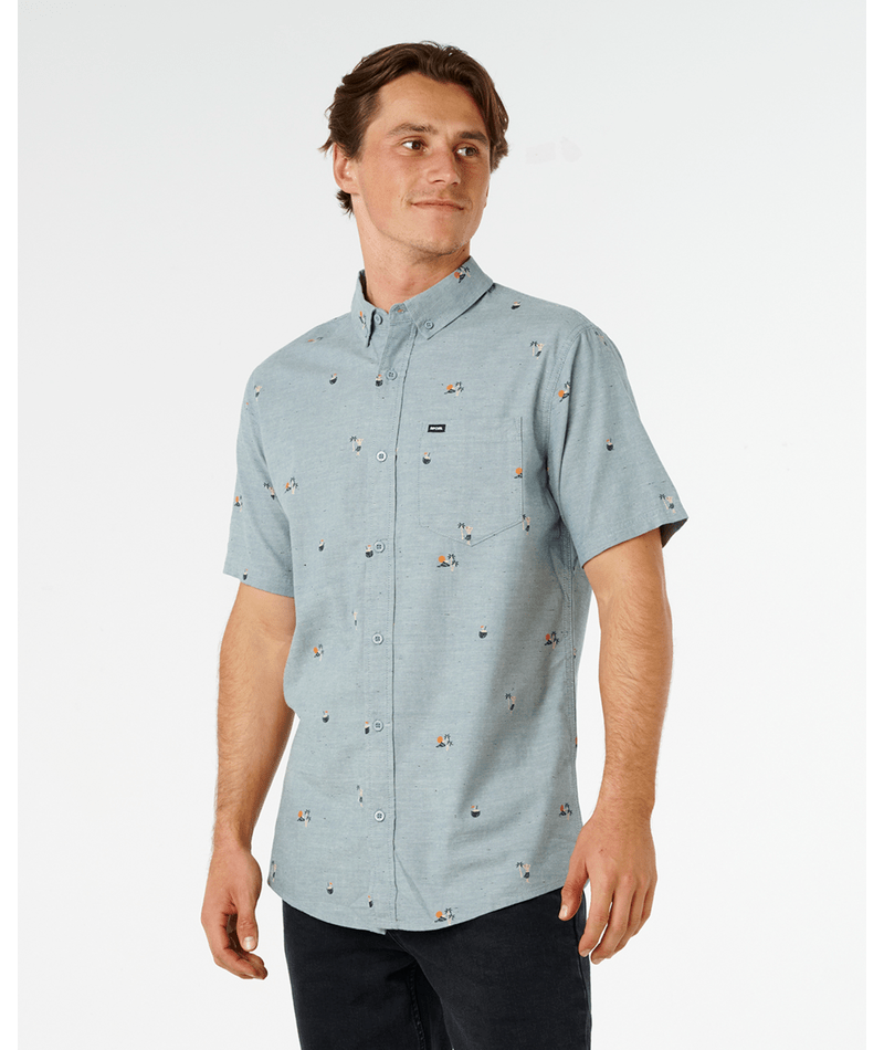 Rip Curl Skelly Breach Shirt-Bluestone