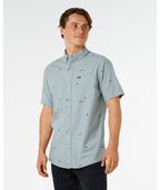 Rip Curl Skelly Breach Shirt-Bluestone