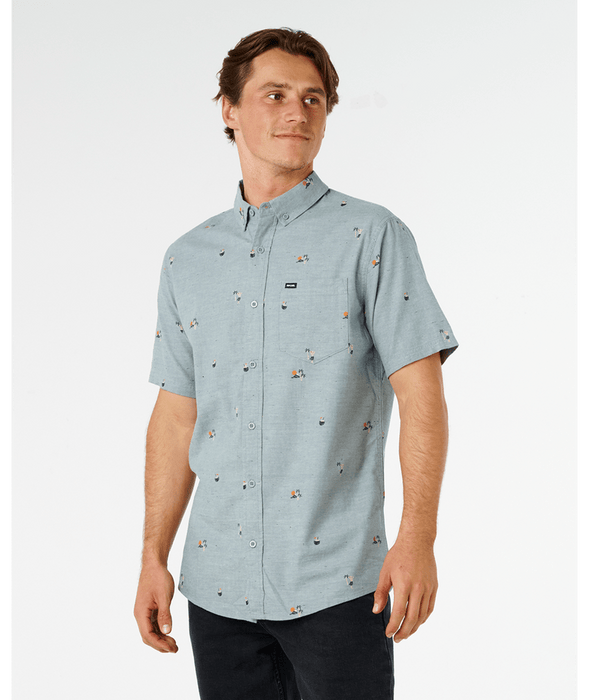 Rip Curl Skelly Breach Shirt-Bluestone