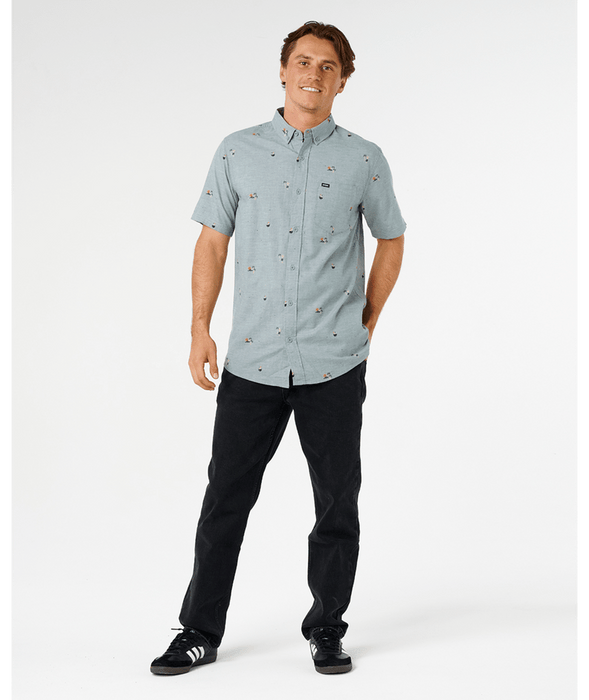 Rip Curl Skelly Breach Shirt-Bluestone