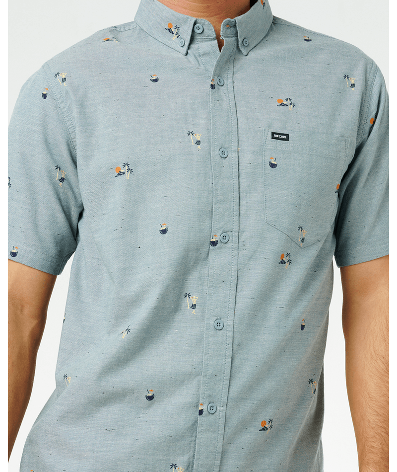 Rip Curl Skelly Breach Shirt-Bluestone