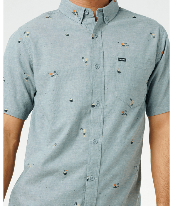 Rip Curl Skelly Breach Shirt-Bluestone