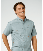 Rip Curl Skelly Breach Shirt-Bluestone