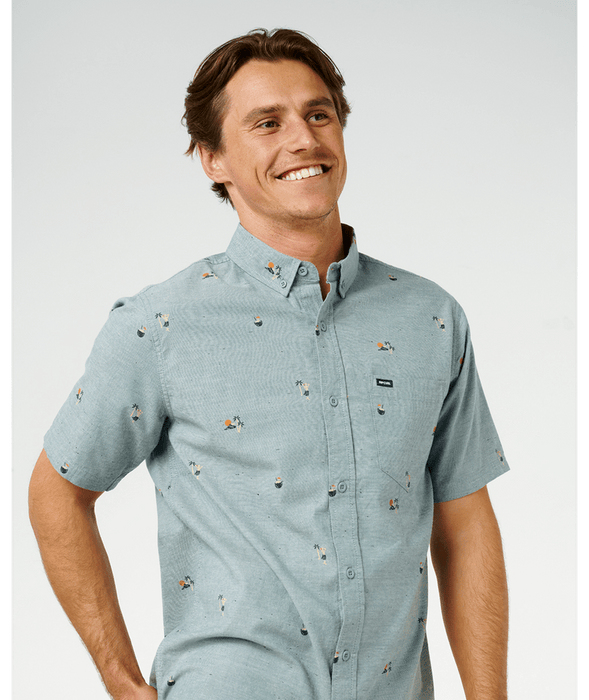 Rip Curl Skelly Breach Shirt-Bluestone
