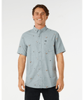 Rip Curl Skelly Breach Shirt-Bluestone