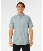 Rip Curl Skelly Breach Shirt-Bluestone