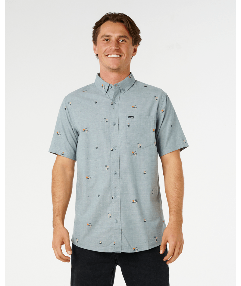 Rip Curl Skelly Breach Shirt-Bluestone