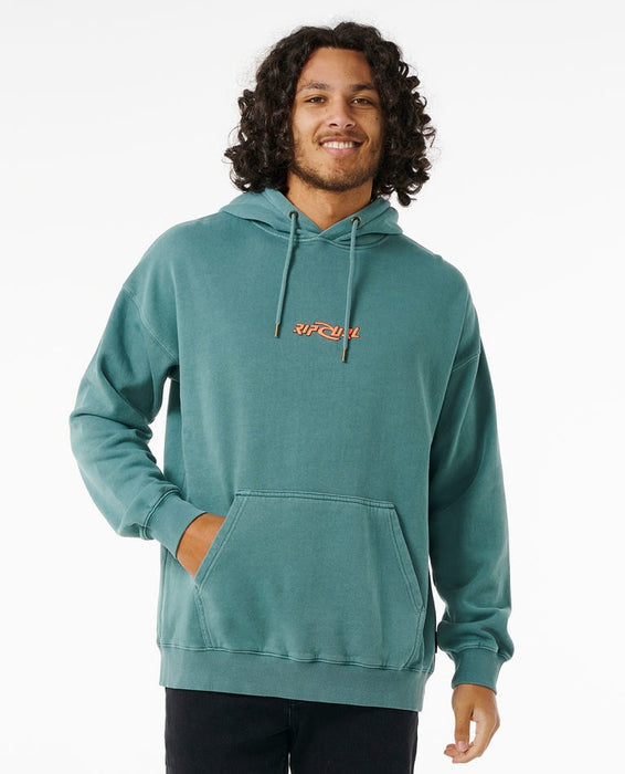 Rip Curl Shredding Zip Thru Hooded Sweatshirt-Blue Stone