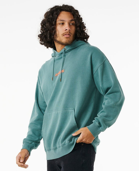 Rip Curl Shredding Zip Thru Hooded Sweatshirt-Blue Stone