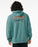 Rip Curl Shredding Zip Thru Hooded Sweatshirt-Blue Stone
