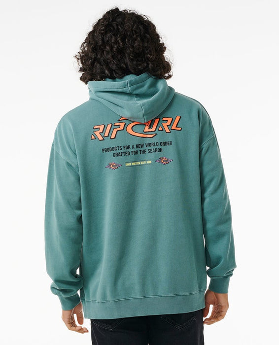 Rip Curl Shredding Zip Thru Hooded Sweatshirt-Blue Stone