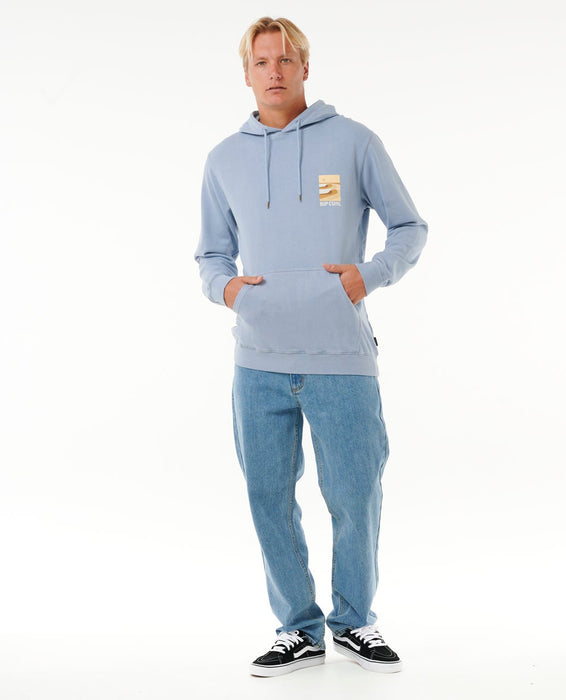 Rip Curl Surf Revival Lined Up Hooded Sweatshirt-Spray Blue