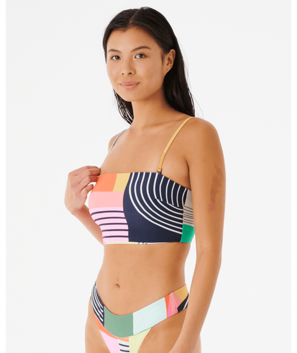 Rip Curl Day Break Long Line Bandeau Top-Multico