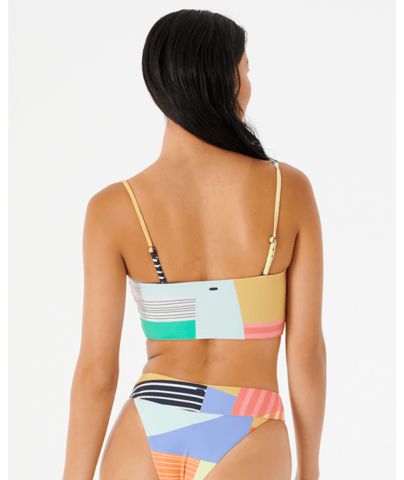 Rip Curl Day Break Long Line Bandeau Top-Multico