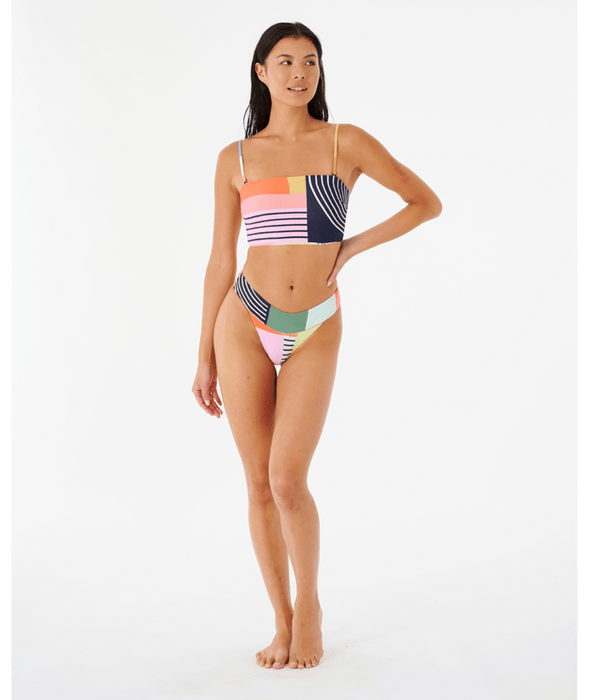 Rip Curl Day Break Long Line Bandeau Top-Multico