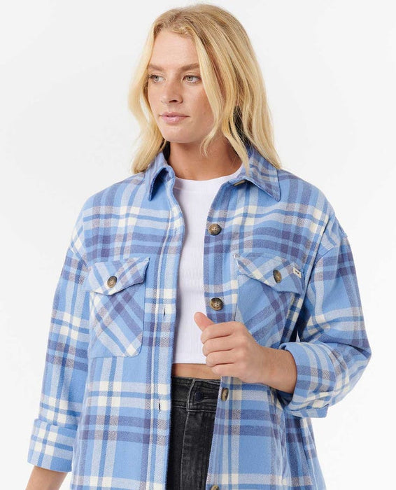 Rip Curl Oceanic Flannel L/S Shirt-Blue