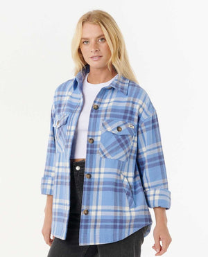 Rip Curl Oceanic Flannel L/S Shirt-Blue