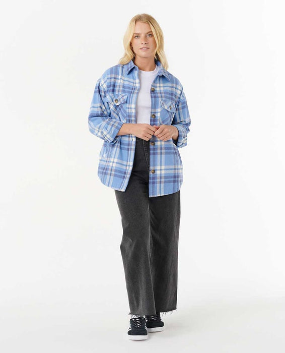 Rip Curl Oceanic Flannel L/S Shirt-Blue