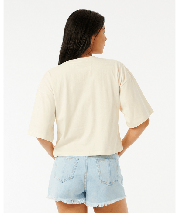 Rip Curl Eventide Heritage Crop Tee-Bone