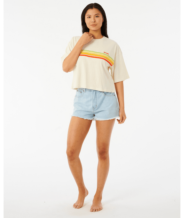 Rip Curl Eventide Heritage Crop Tee-Bone