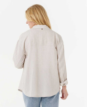 Rip Curl Oceanic Textured Shacket Jacket-Moonbeam
