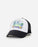 Rip Curl Mixed Yardage Trucker Hat-Washed Black