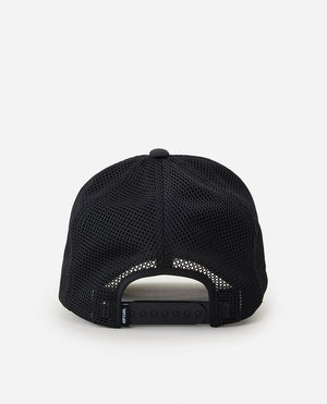 Rip Curl Mixed Yardage Trucker Hat-Washed Black