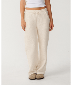 Rip Curl Cala Nights Textured Pants-Natural