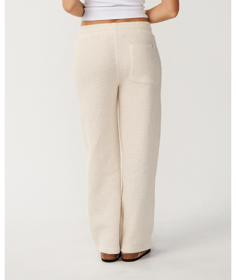 Rip Curl Cala Nights Textured Pants-Natural