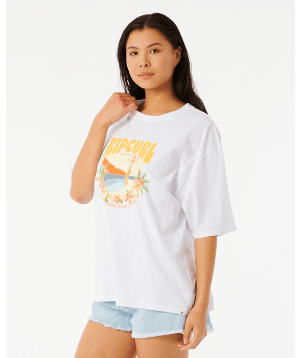 Rip Curl Soul Heritage Tee-Optical White