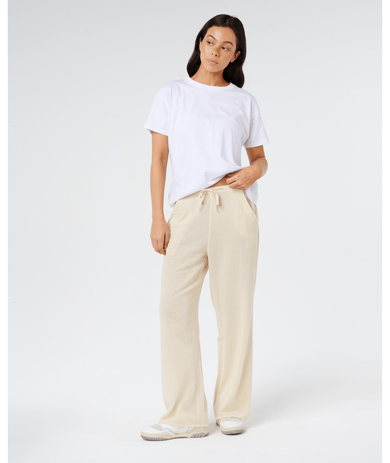 Rip Curl Classic Surf Wide Leg Pants-Natural
