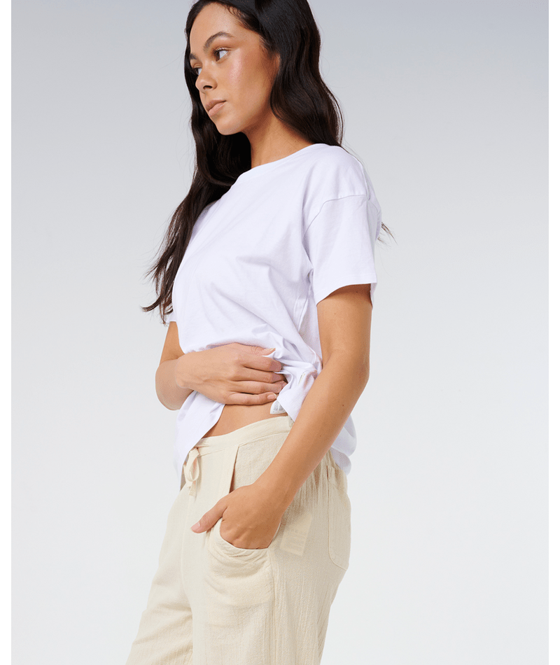 Rip Curl Classic Surf Wide Leg Pants-Natural