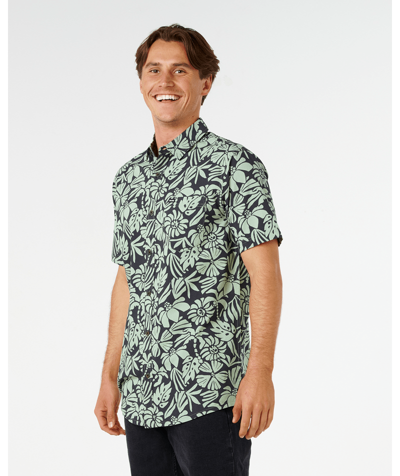 Rip Curl Sessions Shirt-Washed Black/Fatigue