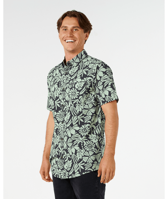 Rip Curl Sessions Shirt-Washed Black/Fatigue