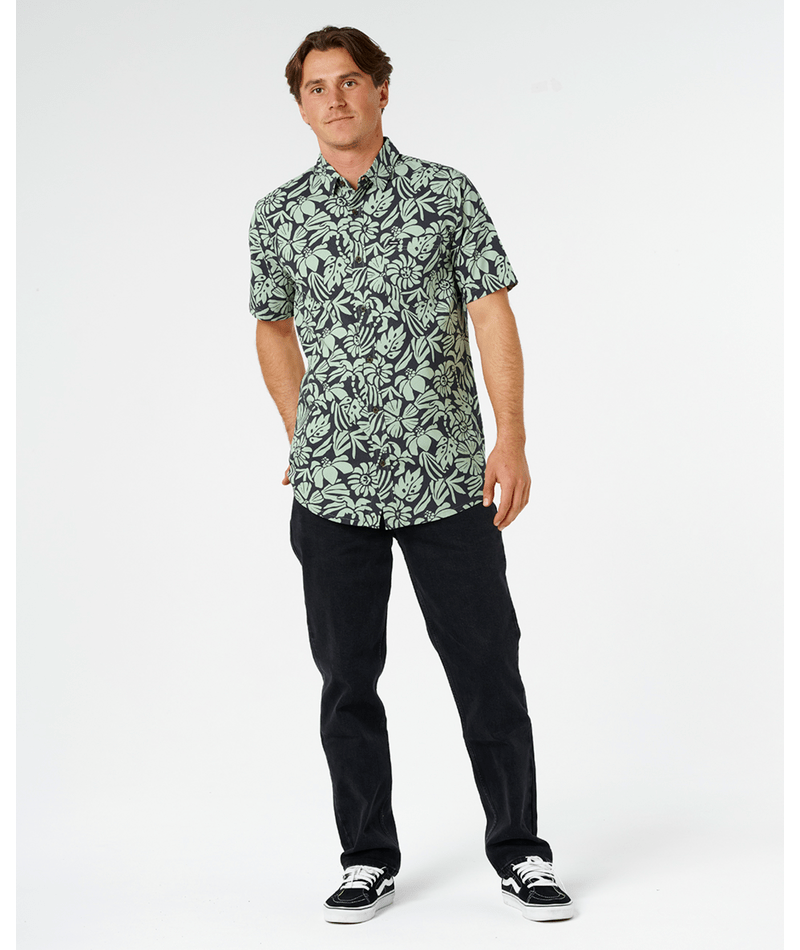 Rip Curl Sessions Shirt-Washed Black/Fatigue