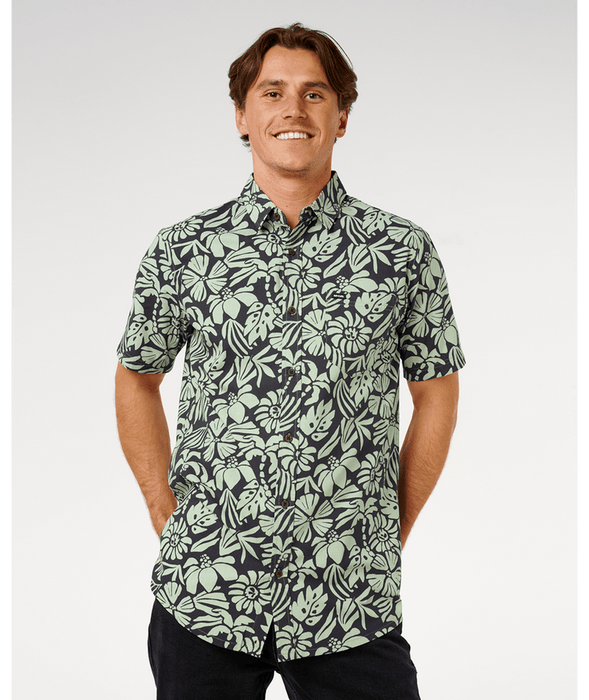 Rip Curl Sessions Shirt-Washed Black/Fatigue