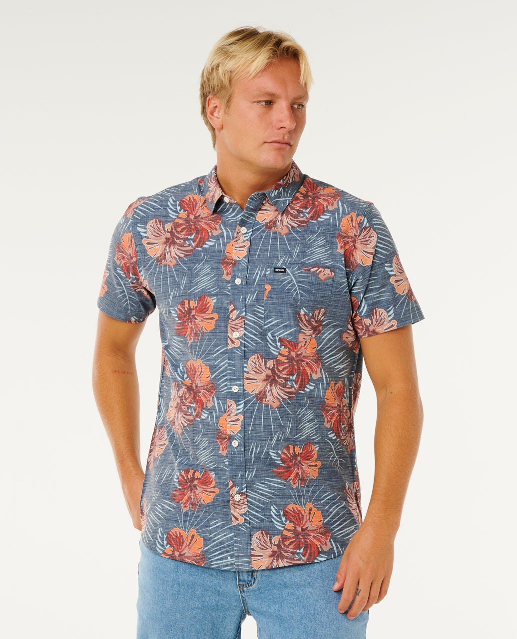 Rip Curl Sessions Aerotech Shirt-Light Navy