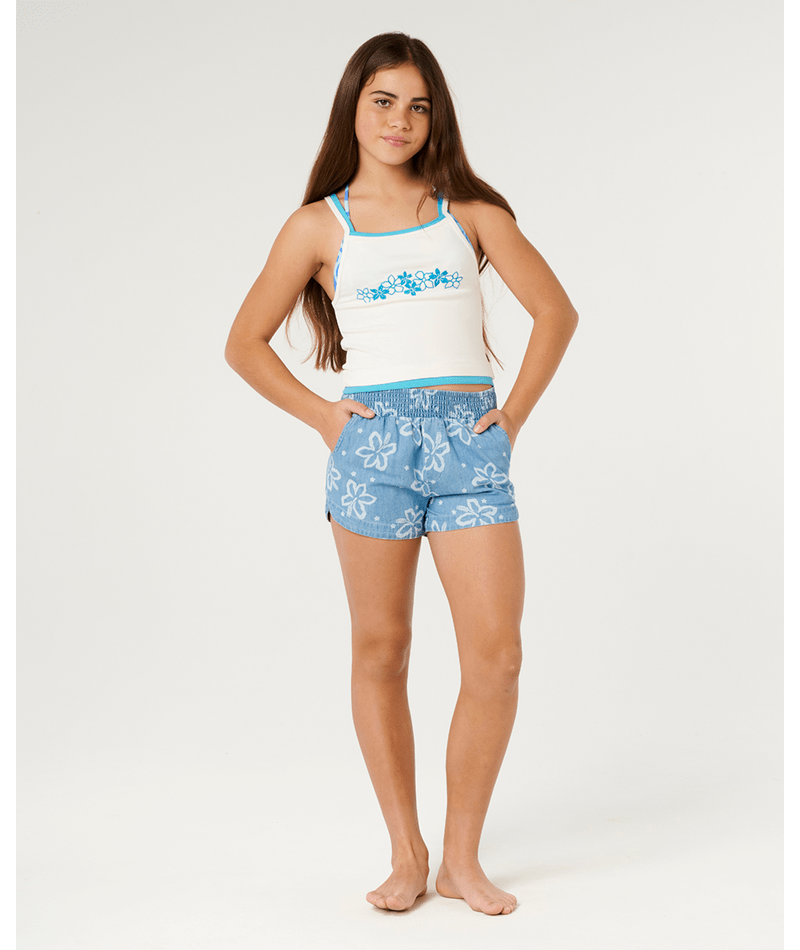 Rip Curl Girls' Half Moon Bay Layer Tank-Bone