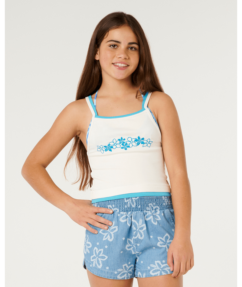 Rip Curl Girls' Half Moon Bay Layer Tank-Bone