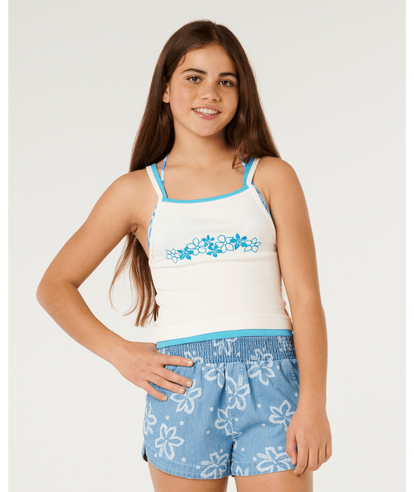 Rip Curl Girls' Half Moon Bay Layer Tank-Bone